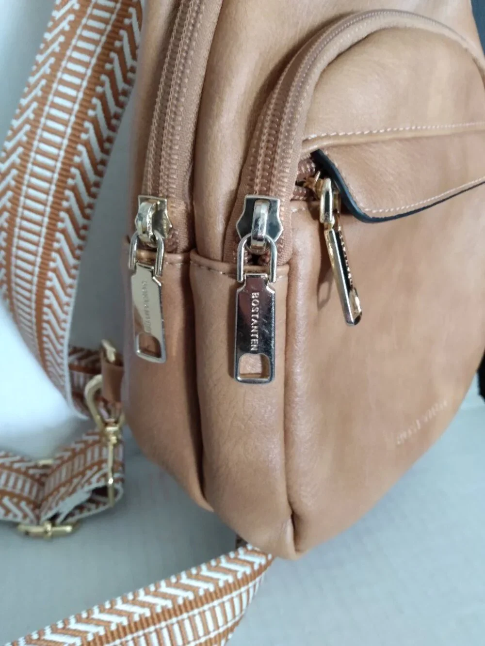 Leather Crossbody Messenger Small Sling Bag BOSTANTEN Men Women Bags Fanny Pack